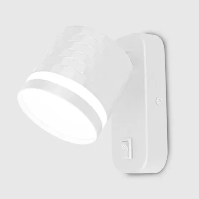 Бра GWL-GX53-M-IP20 Белый с боковым рассеивателем Кирпич