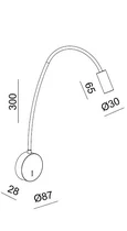 Бра DE DE-316 white