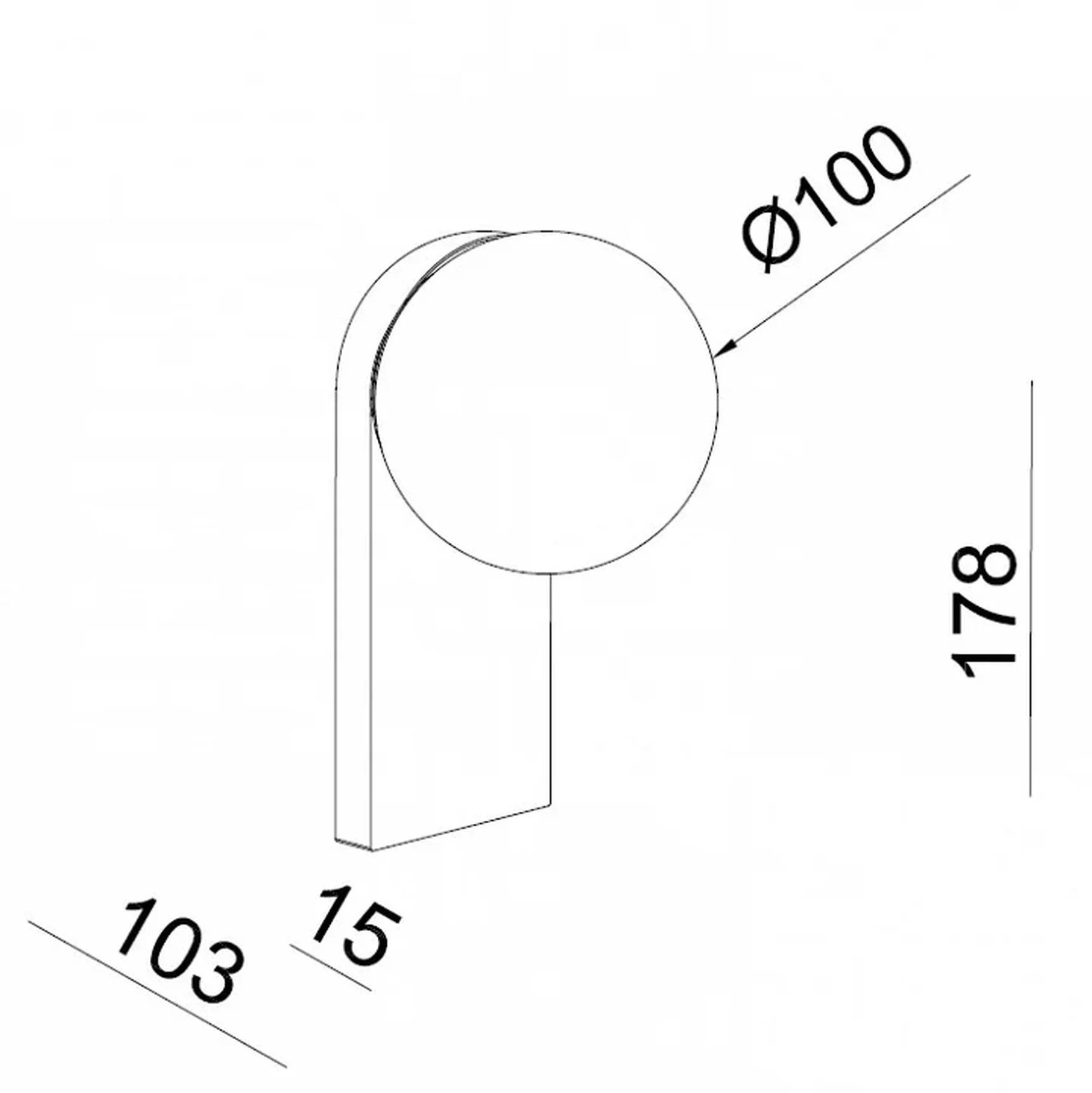 Бра DE DE-317 bronze