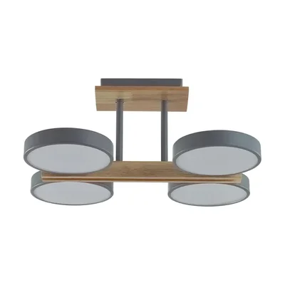 8031/72CL LEDIO LN25 серый, дерево/металл, акрил Потолочный светильник LED 72W 3000-6000К 220V PLATO