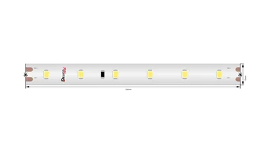 Светодиодная LED лента LUX теплое свечение IP67, DSG260S-24-WW-67-20M