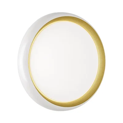 7650/DL PALE SN 86 Светильник пластик/белый/золотой LED 48Вт 4000К D380 IP43 TOFIQ WHITE