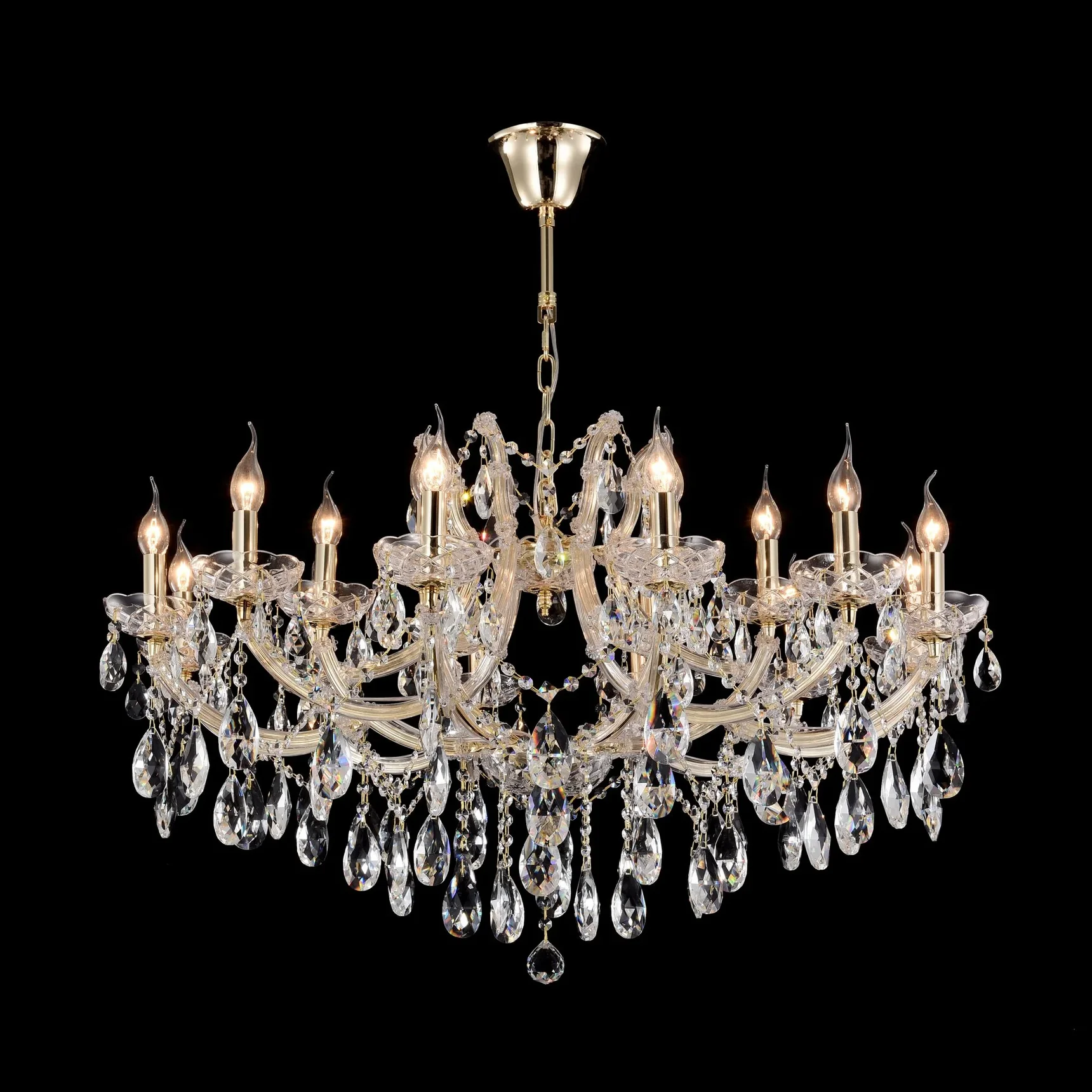 Люстра Erna E14х18 DIA880-PL-18-G