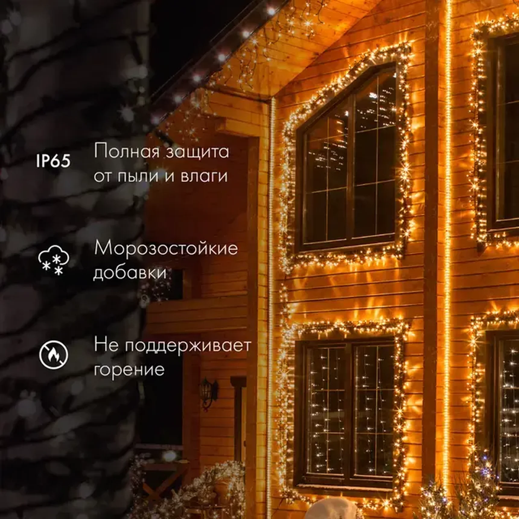 Дюралайт LED двухжильный 24В 13мм 36 LED/м ТЕПЛЫЙ БЕЛЫЙ постоянное свечение модуль 0,5м бухта 100м NEON-NIGHT