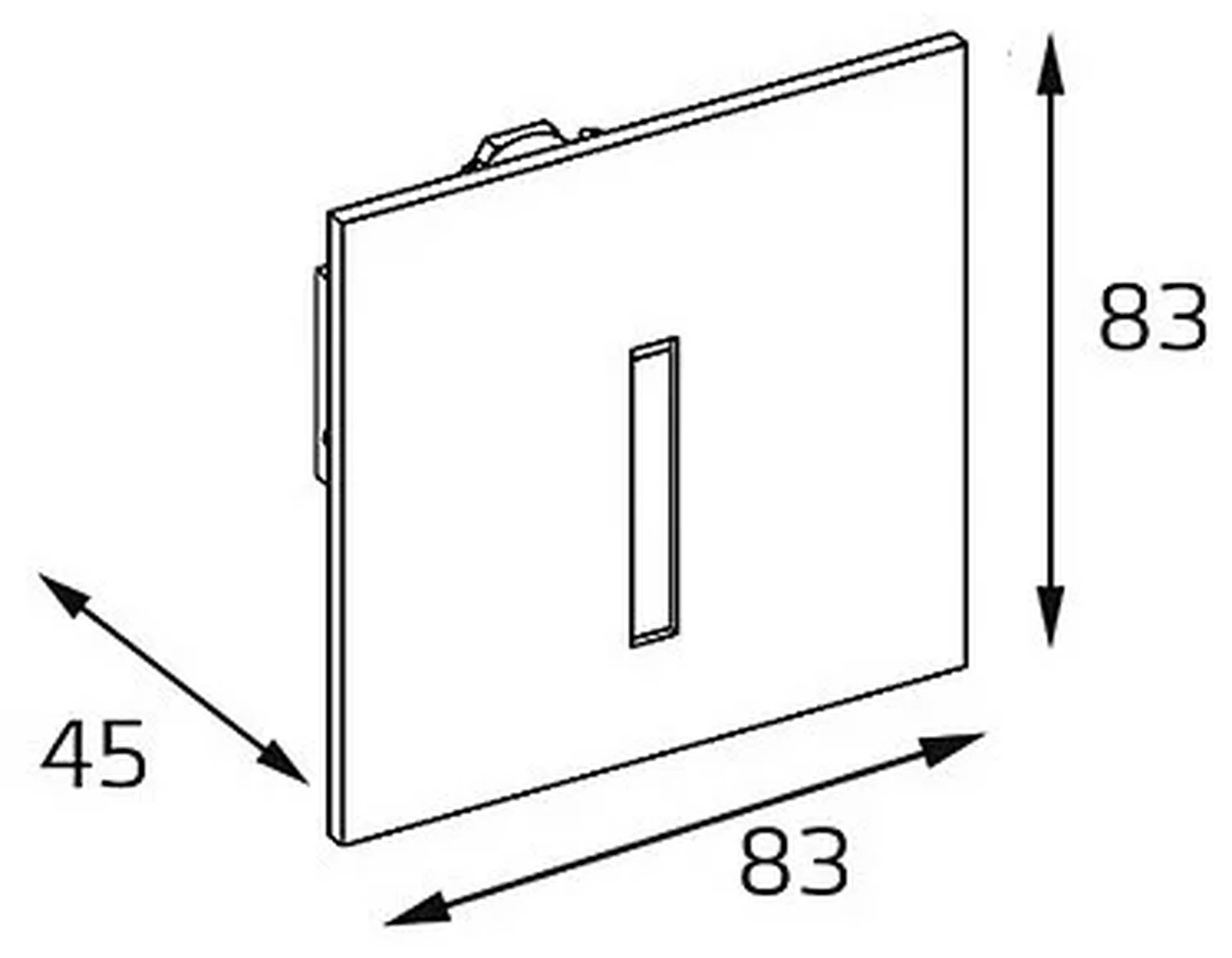 DL 3020 grey светильник встраиваемый