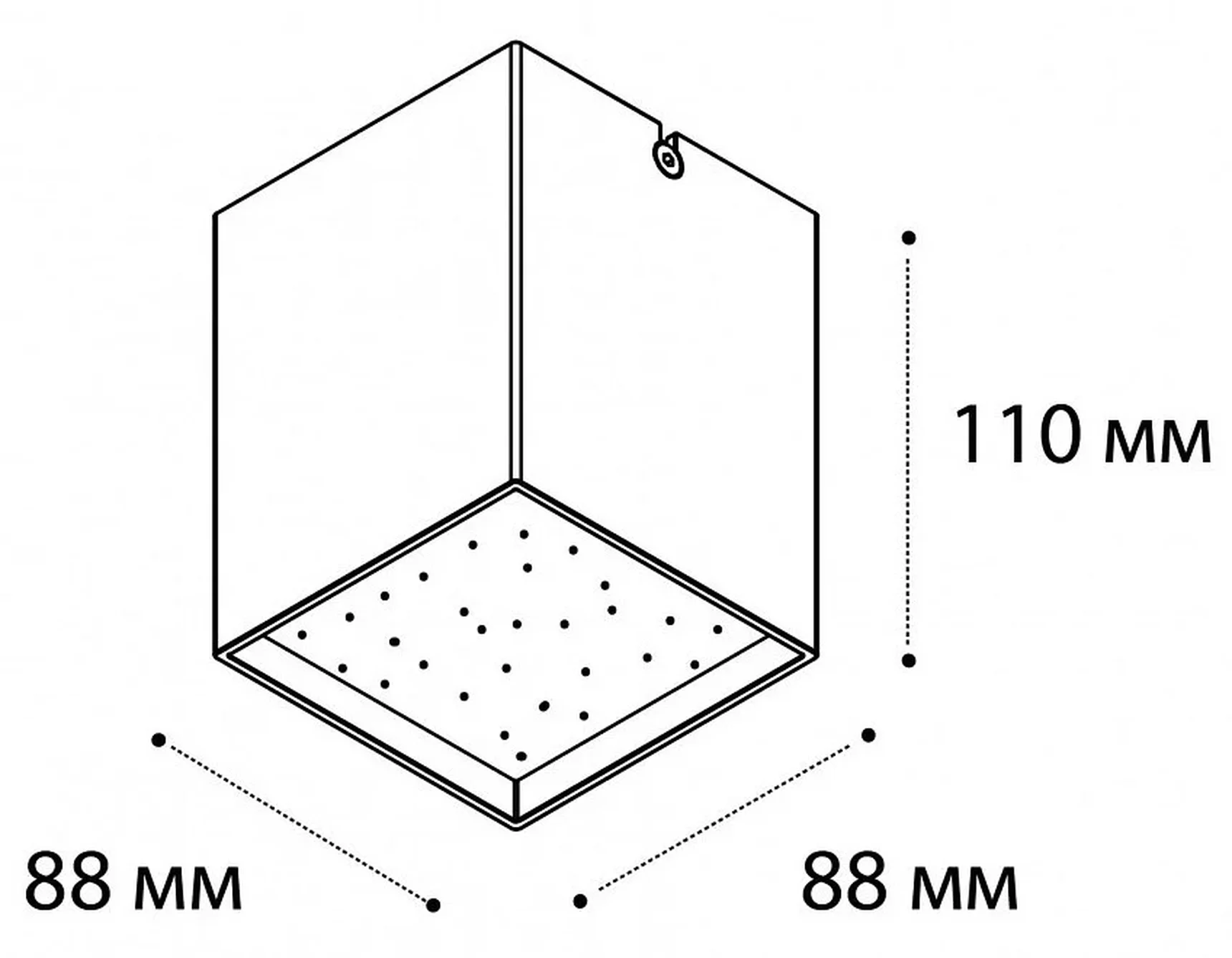 DL 3028 black 3000K Светильник потолочный
