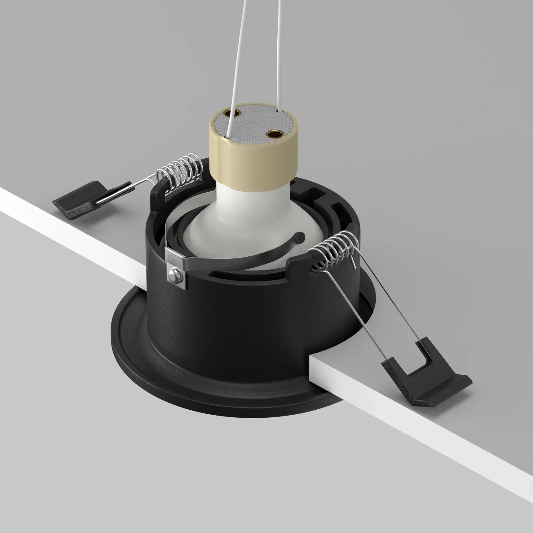 Встраиваемый светильник Slim GU10 x 10Вт IP 44, DL027-GU10-B