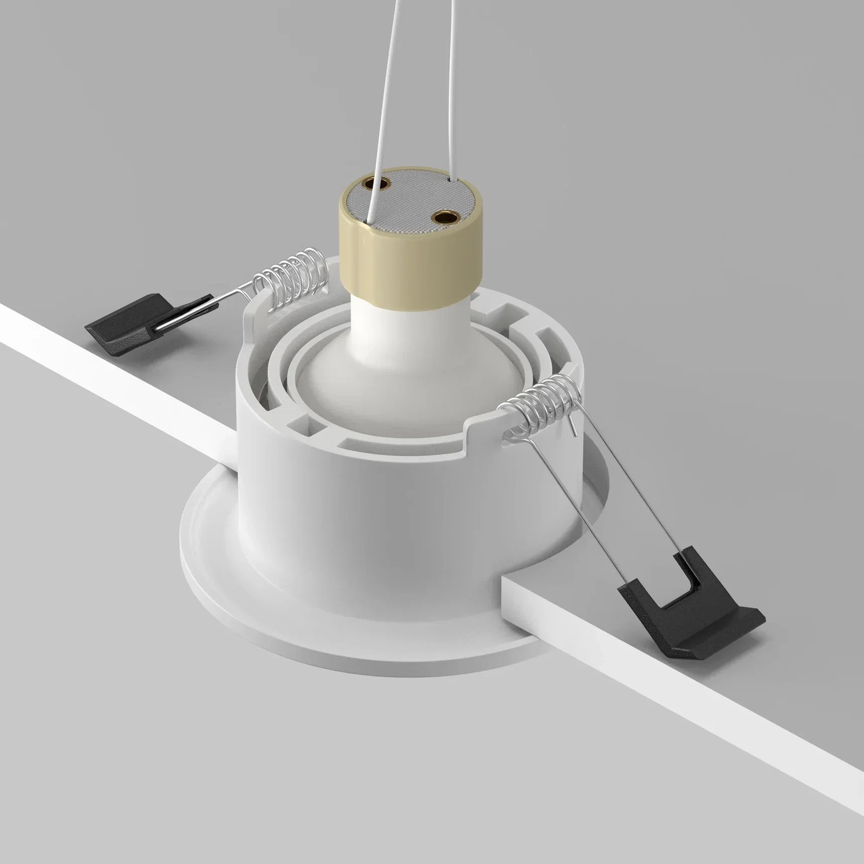 Встраиваемый светильник Slim GU10 x 10Вт IP 44, DL027-GU10-W