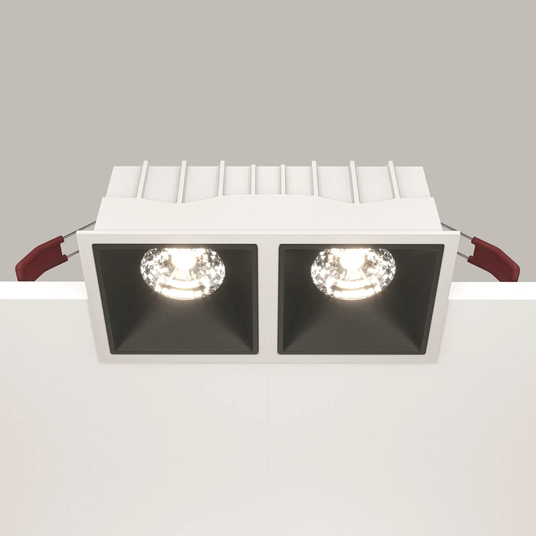 Встраиваемый светильник Alfa LED 4000K 2x15Вт 36°, DL043-02-15W4K-SQ-WB