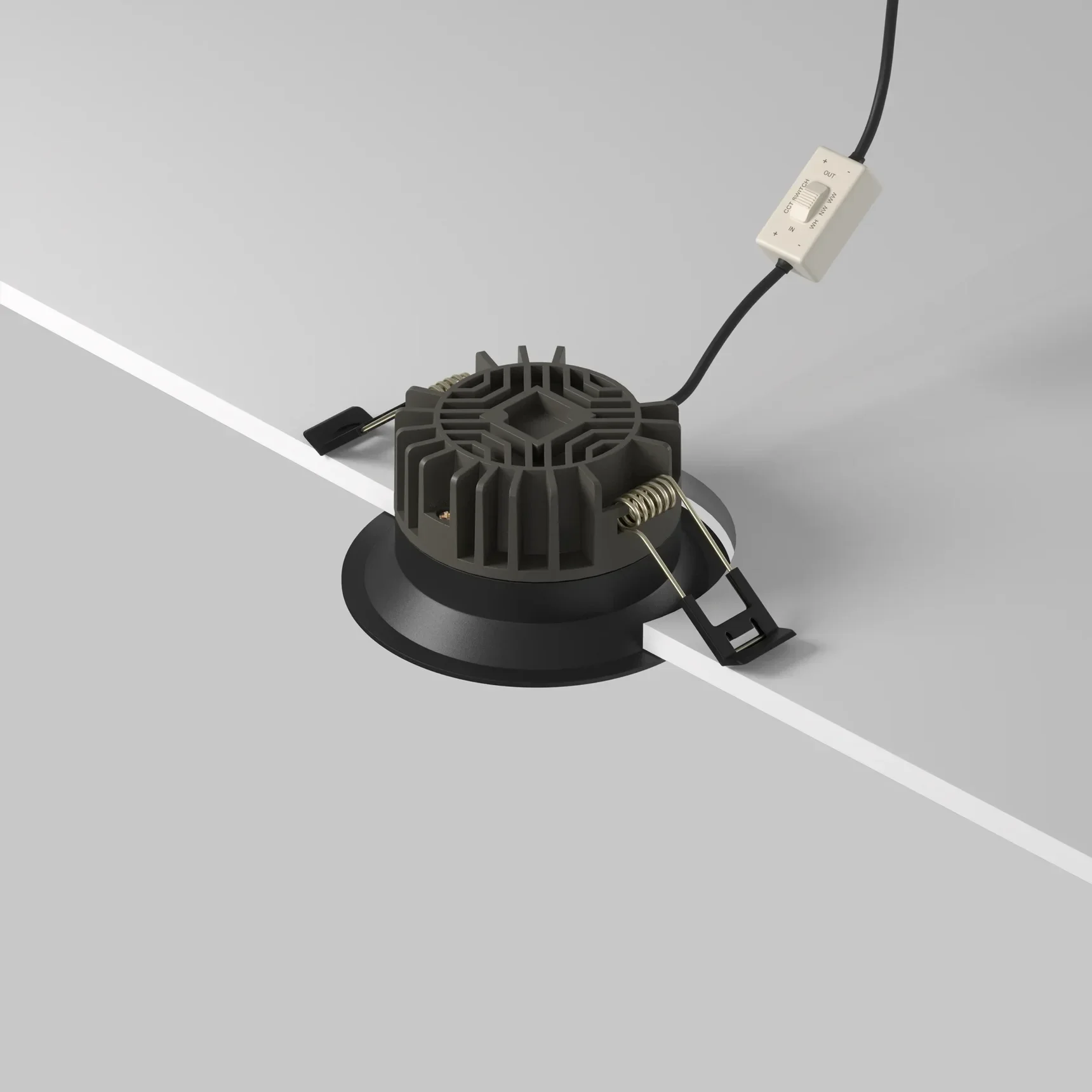 Встраиваемый светильник Okno 2700-3000-4000K 10Вт 100° IP 44, DL055-10W2.7-3-4K-B