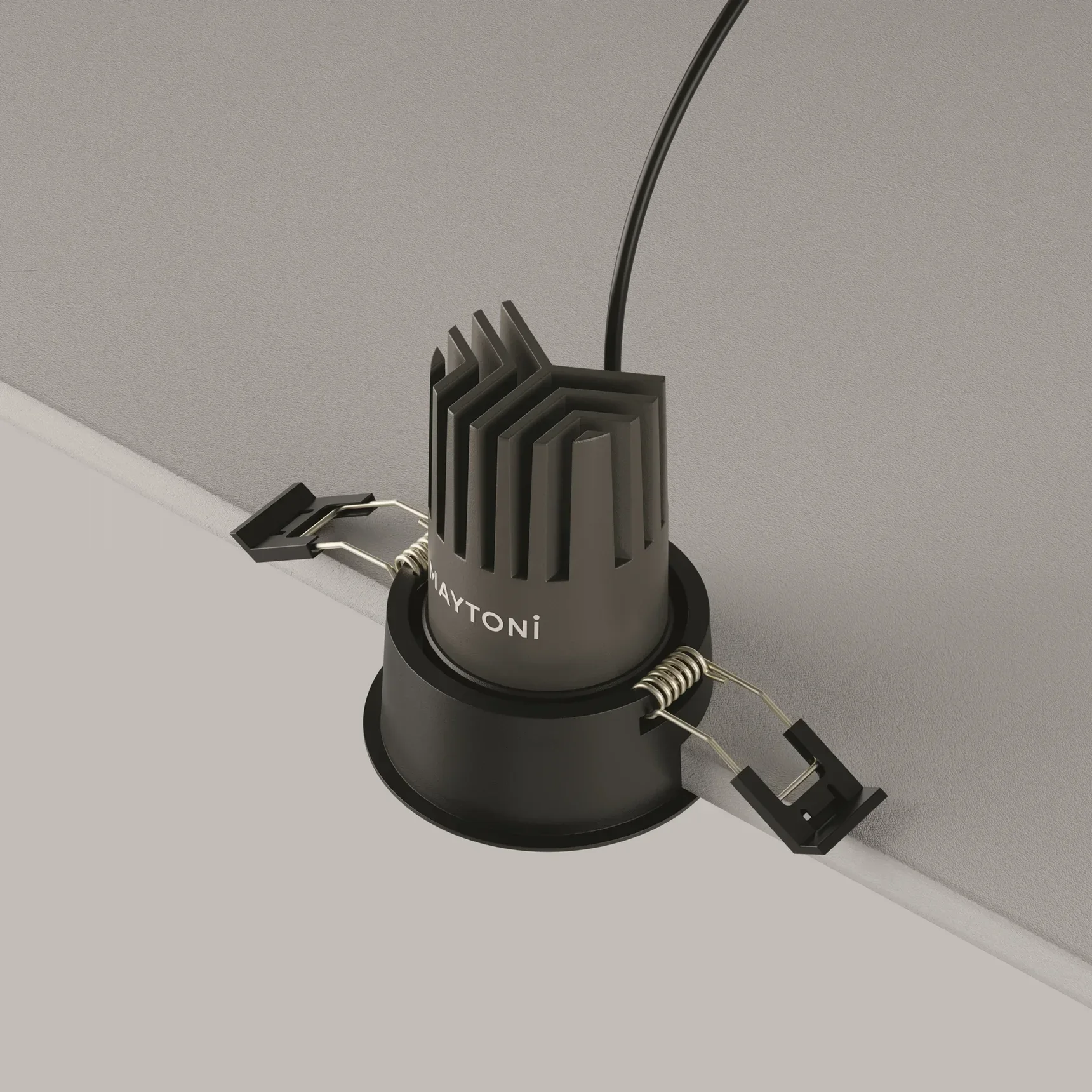 Встраиваемый светильник Dip Height 3000K 10Вт 50°, DL115-10W-3K-B