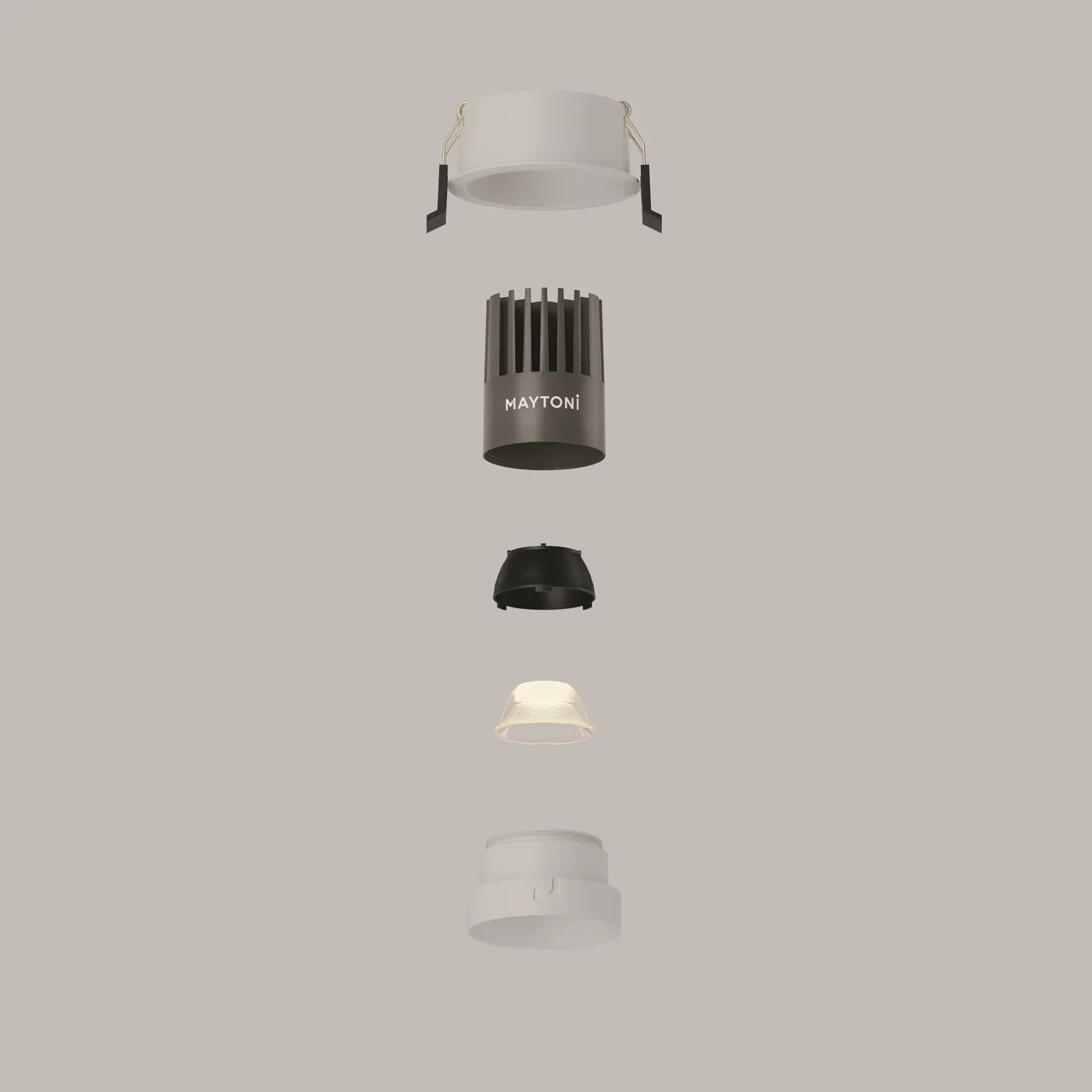 Встраиваемый светильник Dip Height 3000K 10Вт 50°, DL115-10W-3K-W