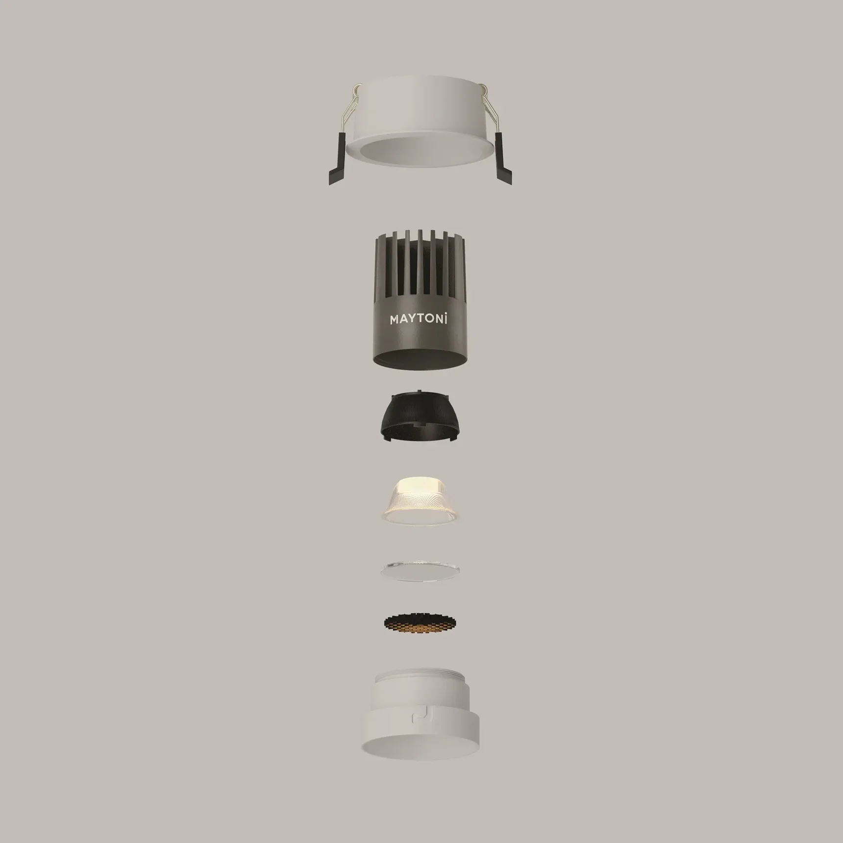 Встраиваемый светильник Dip Height 3000K 10Вт 50°, DL115-10W-3K-W