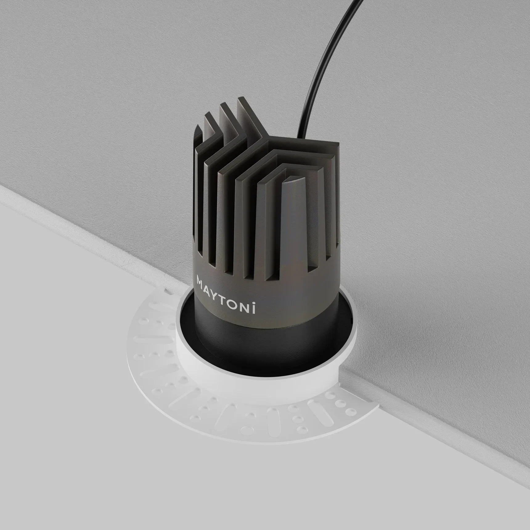 Встраиваемый светильник Dip Height 3000K 15Вт 50°, DL121-15W-3K-TRS-B