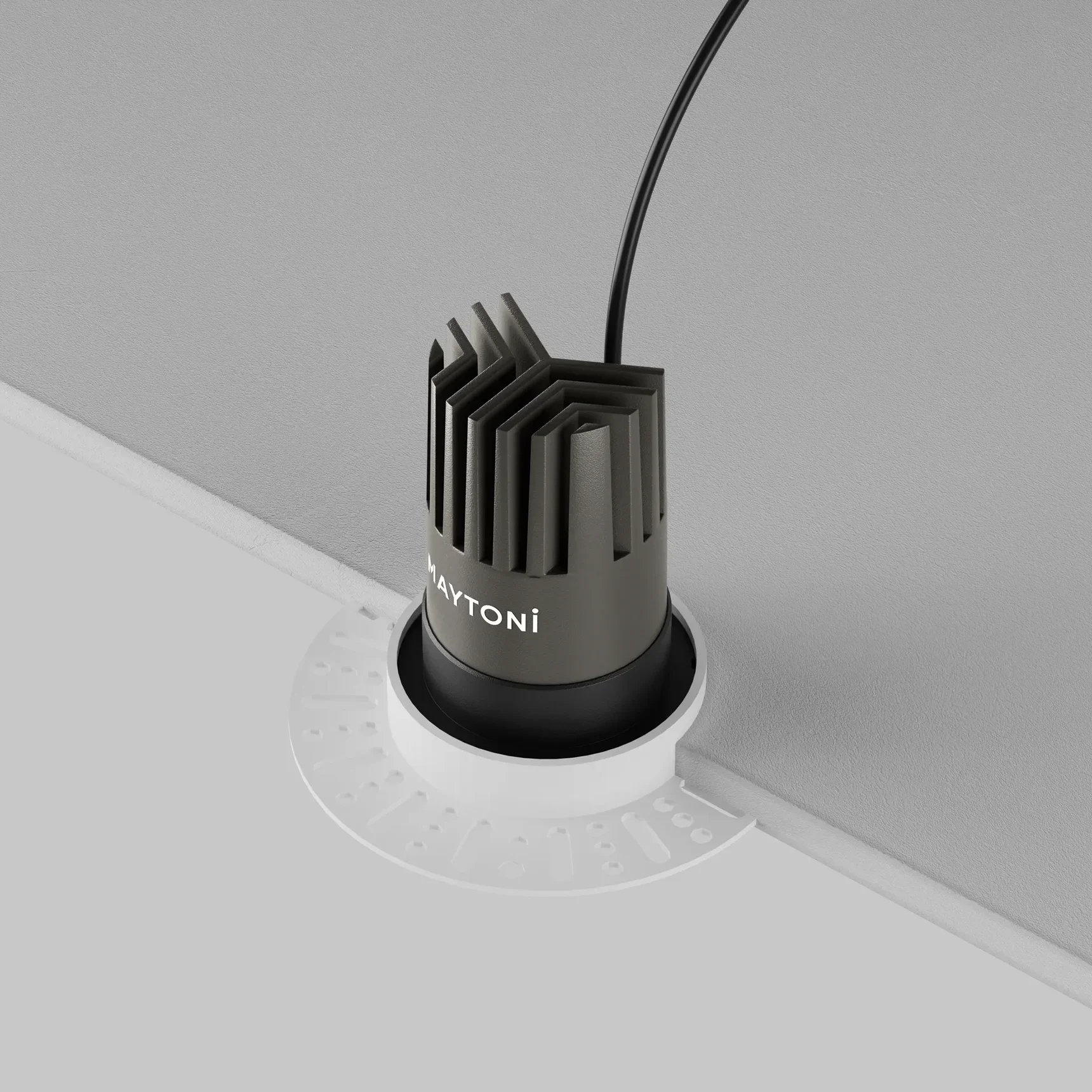 Встраиваемый светильник Dip Height 3000K 9Вт 9° Super spot, DL124-10W-3K-TRS-B