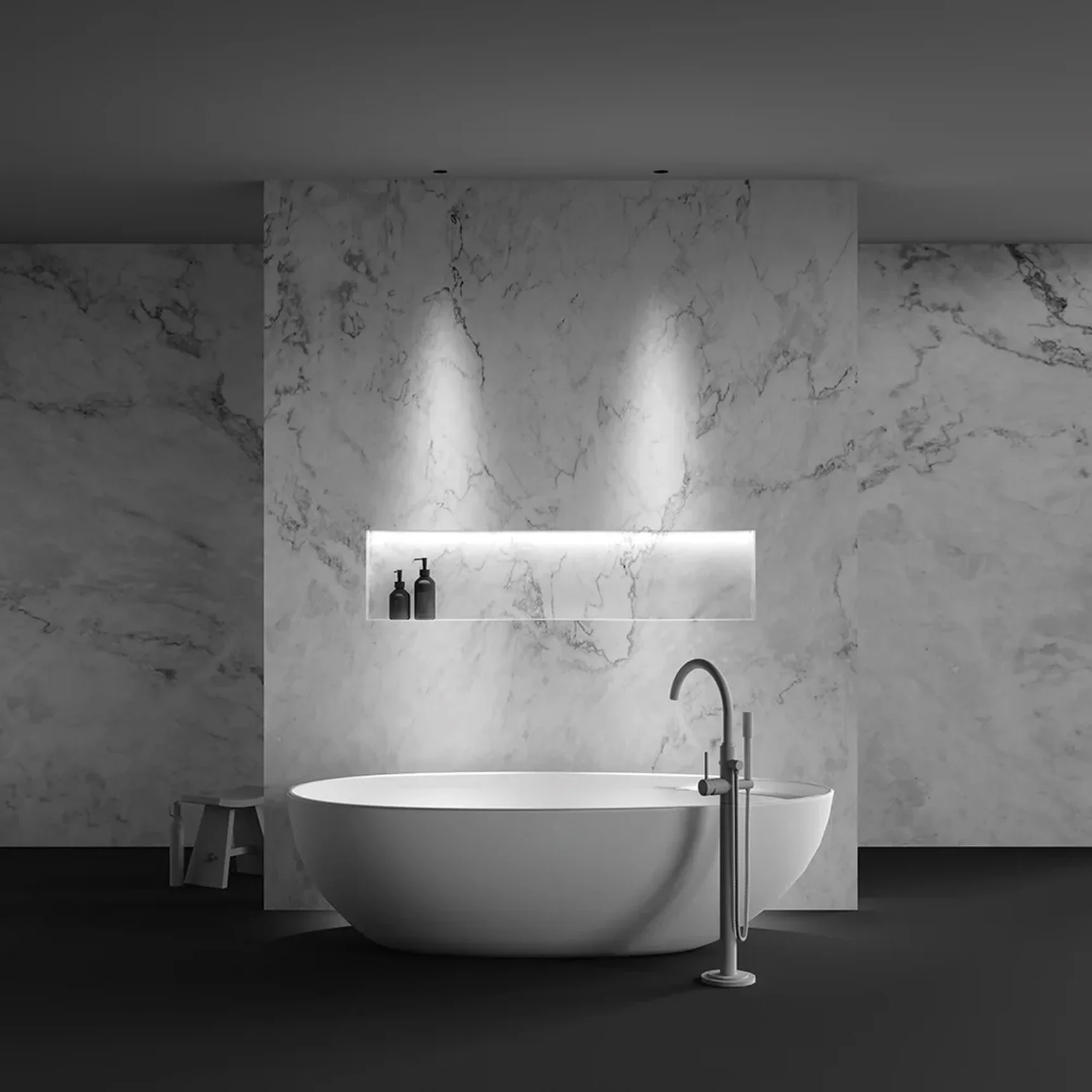 Встраиваемый светильник Dip Height 3000K 9Вт 9° Super spot, DL124-10W-3K-TRS-B