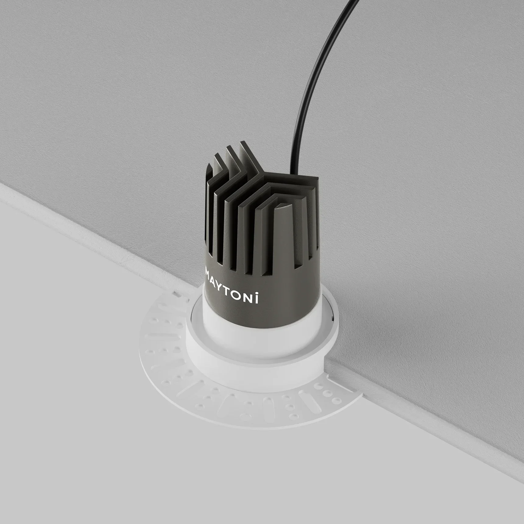 Встраиваемый светильник Dip Height 3000K 9Вт 9° Super spot, DL124-10W-3K-TRS-W