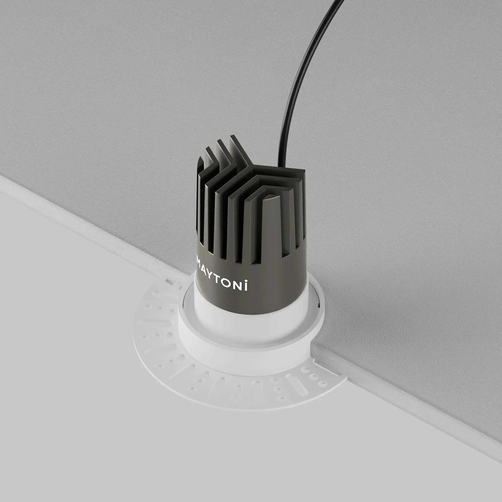 Встраиваемый светильник Dip Height 4000K 9Вт 9° Super spot, DL124-10W-4K-TRS-W