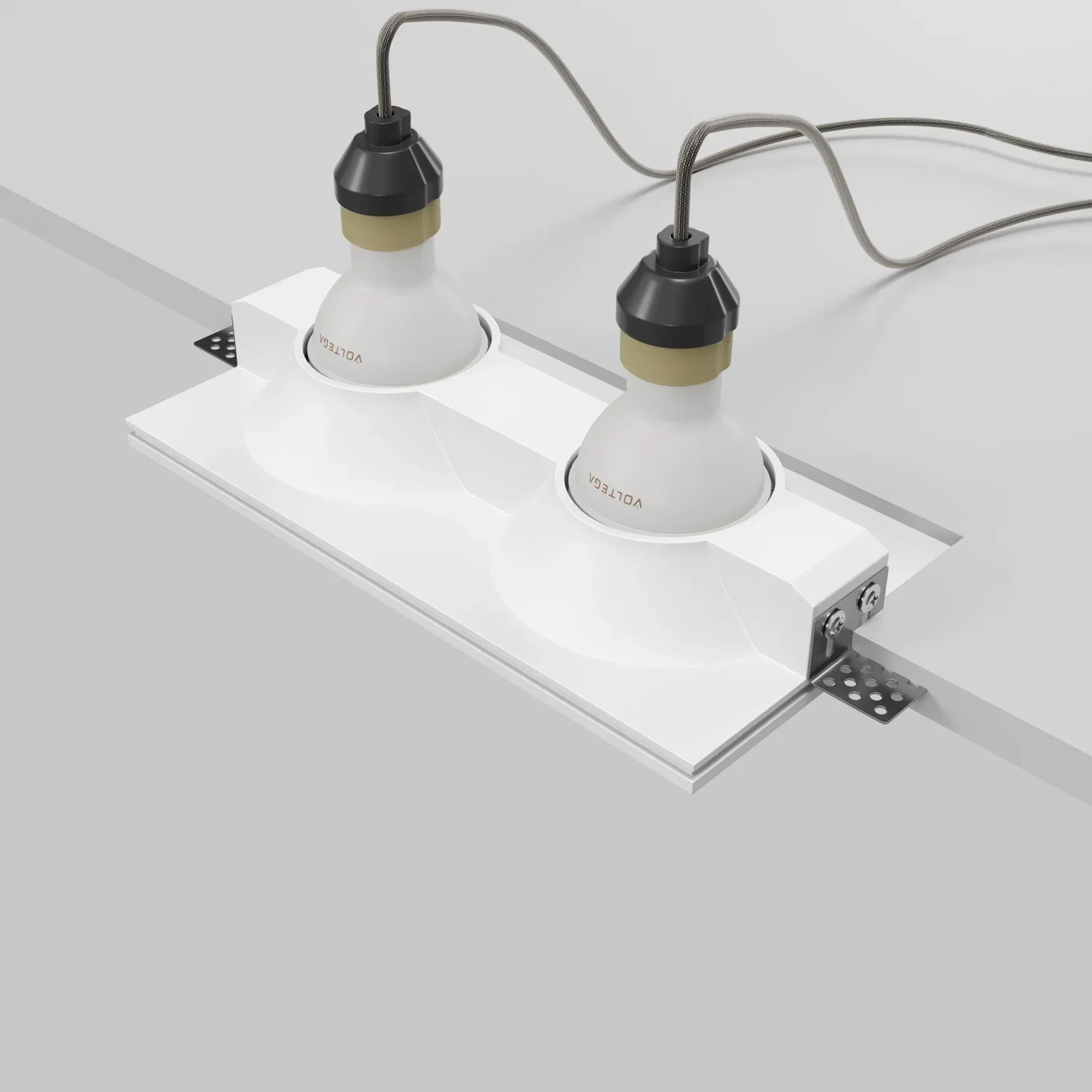 Встраиваемый светильник Gyps modern 2 x GU10 10Вт, DL129-GU10-02-W