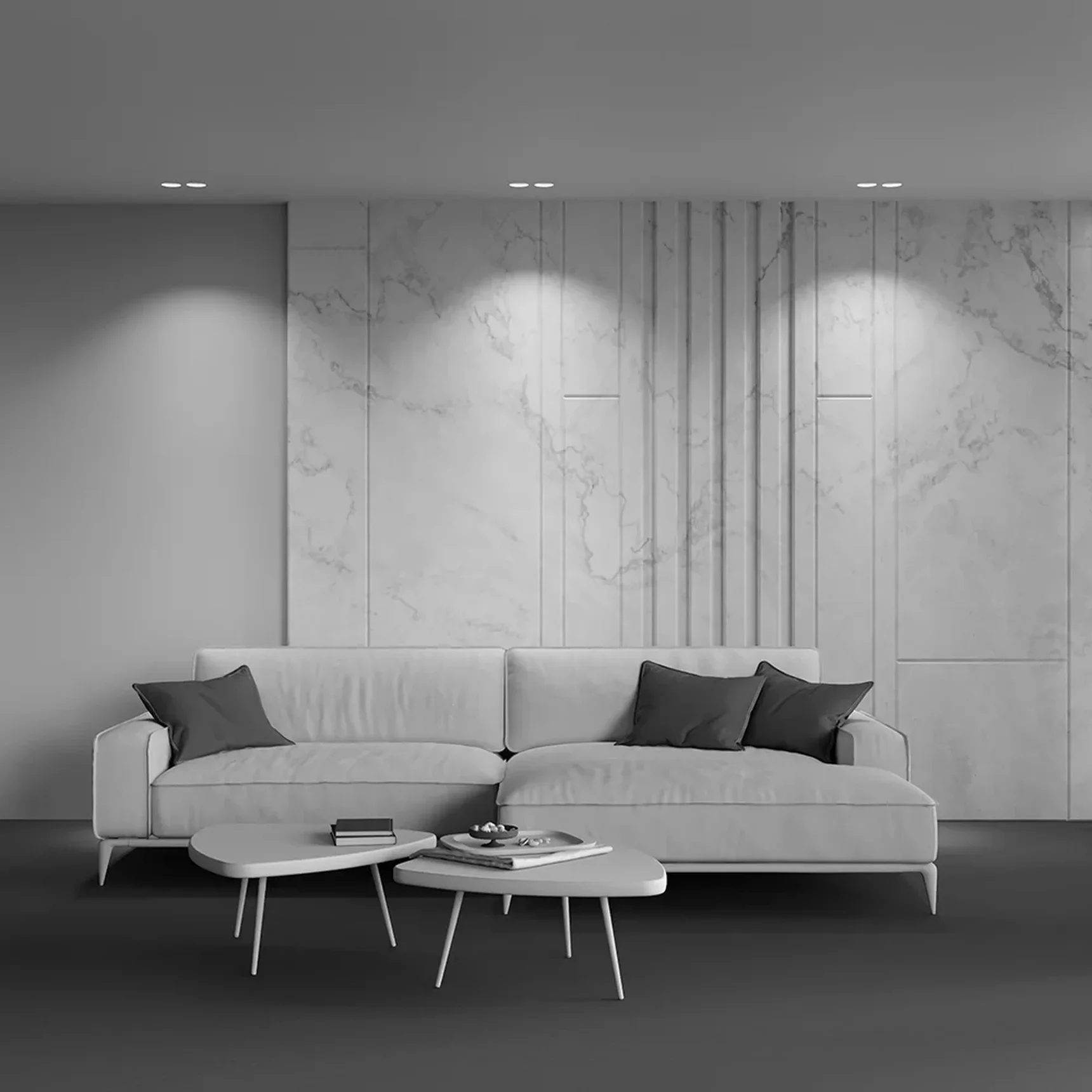 Встраиваемый светильник Gyps modern 2 x GU10 10Вт, DL129-GU10-02-W