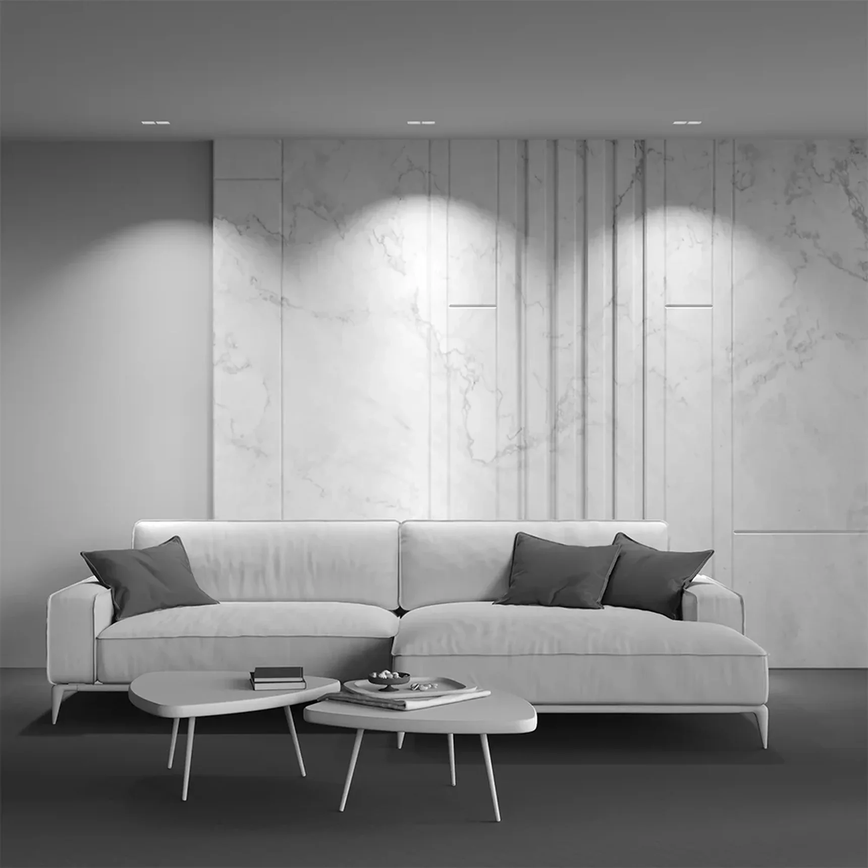 Встраиваемый светильник Gyps modern 2 x GU10 10Вт, DL131-GU10-02-W