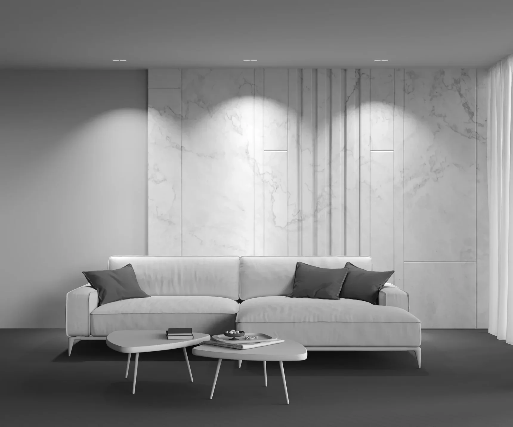 Встраиваемый светильник Gyps modern 2 x GU10 10Вт, DL131-GU10-02-W