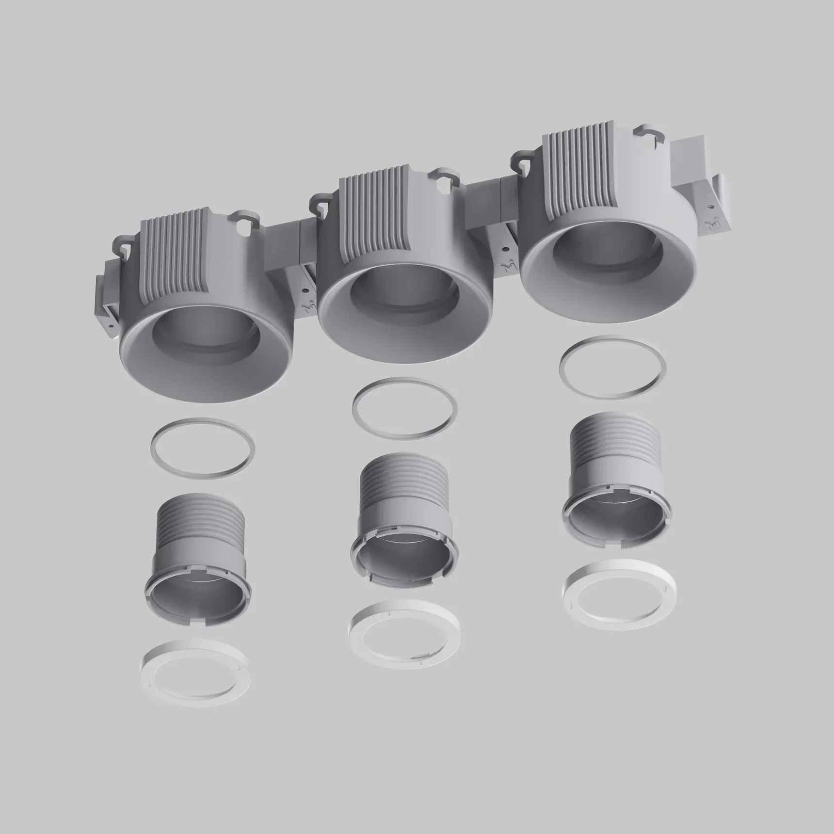 Встраиваемый светильник Intro 2.0 Sharp GU10 x 9Вт , DL136-GU10-W