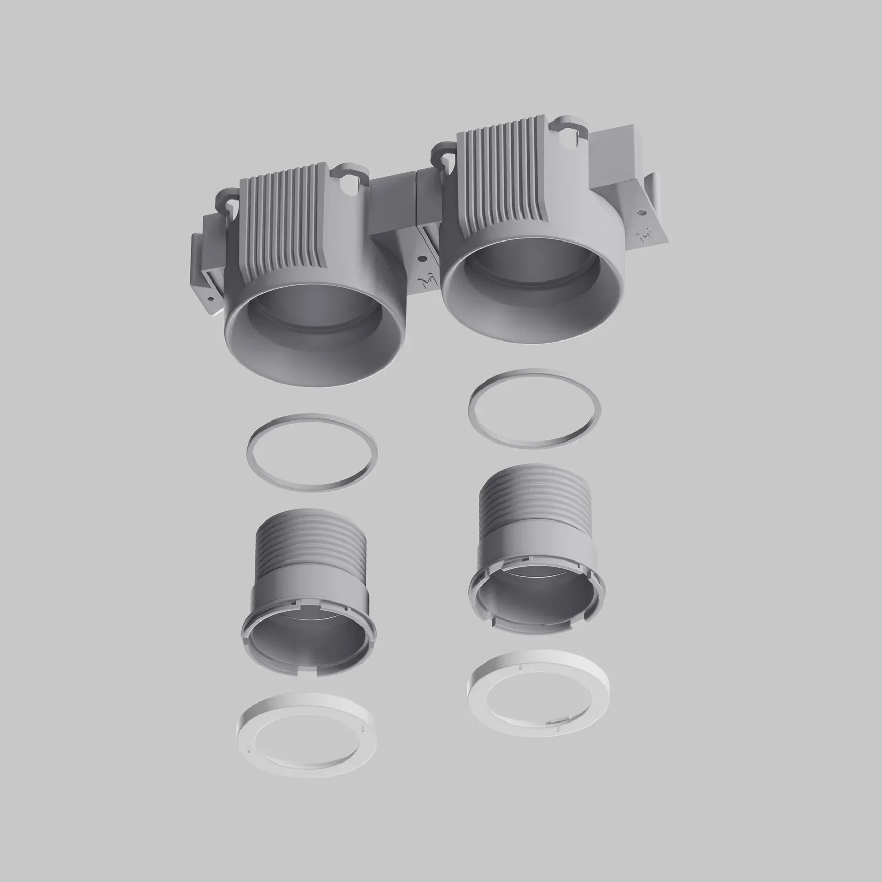 Встраиваемый светильник Intro 2.0 Straight GU10 x 9Вт, DL137-GU10-W