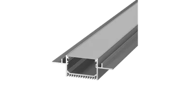Встраиваемый в гипсокартон алюминиевый профиль Design LED без видимой рамки LG49, 2500 мм, анодированный, LG49-R