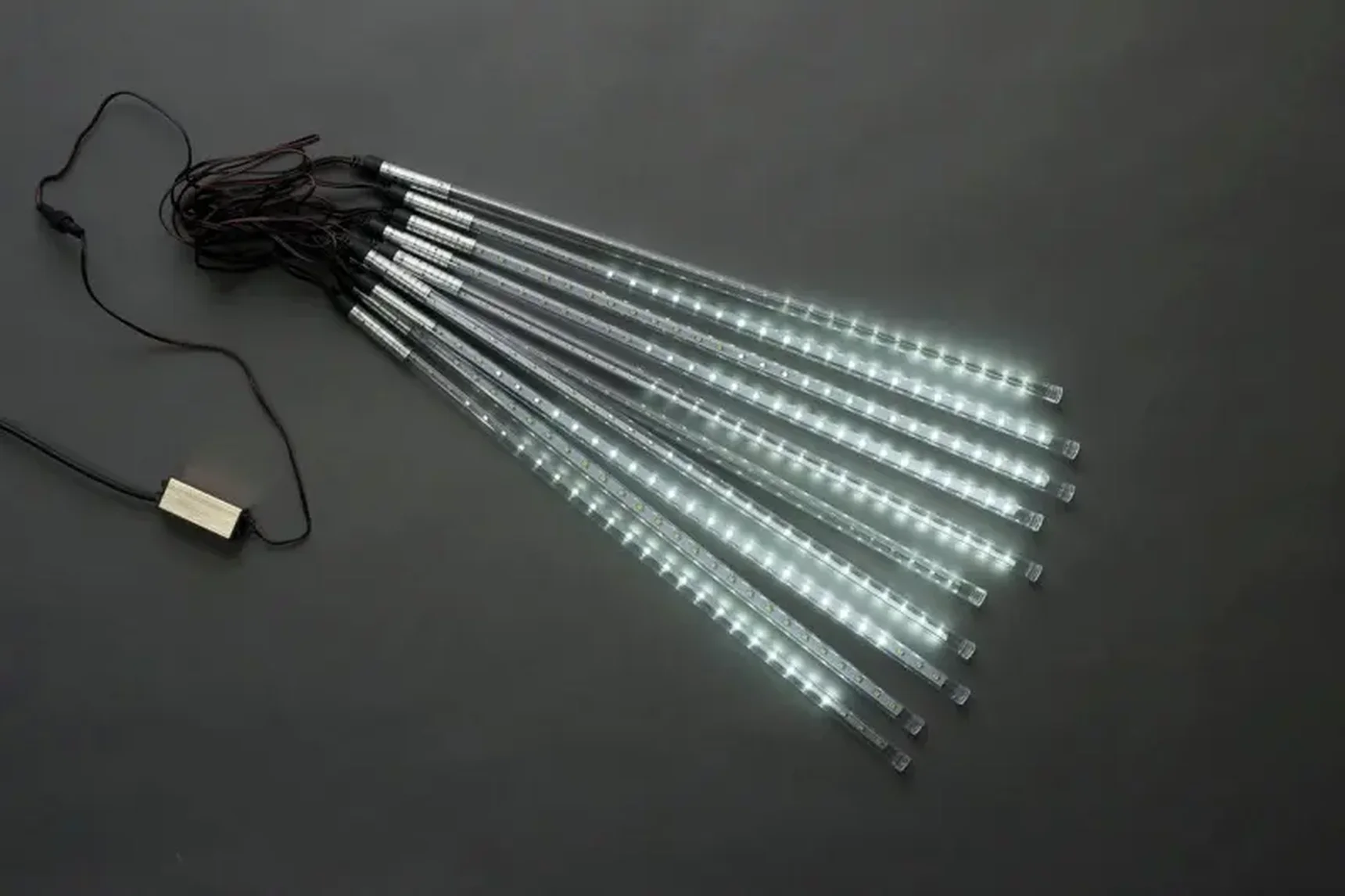 2018 Сосульки Трубки D12mm, 10шт 0,5М Бел. LED-PLM-SNOW-540SMD-0.5*4.5M-10-12V-W не соединяемая