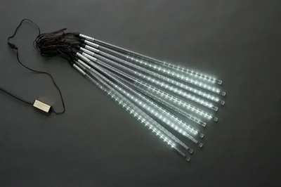 2018 Сосульки Трубки D12mm, 10шт 0,5М Бел. LED-PLM-SNOW-540SMD-0.5*4.5M-10-12V-W не соединяемая