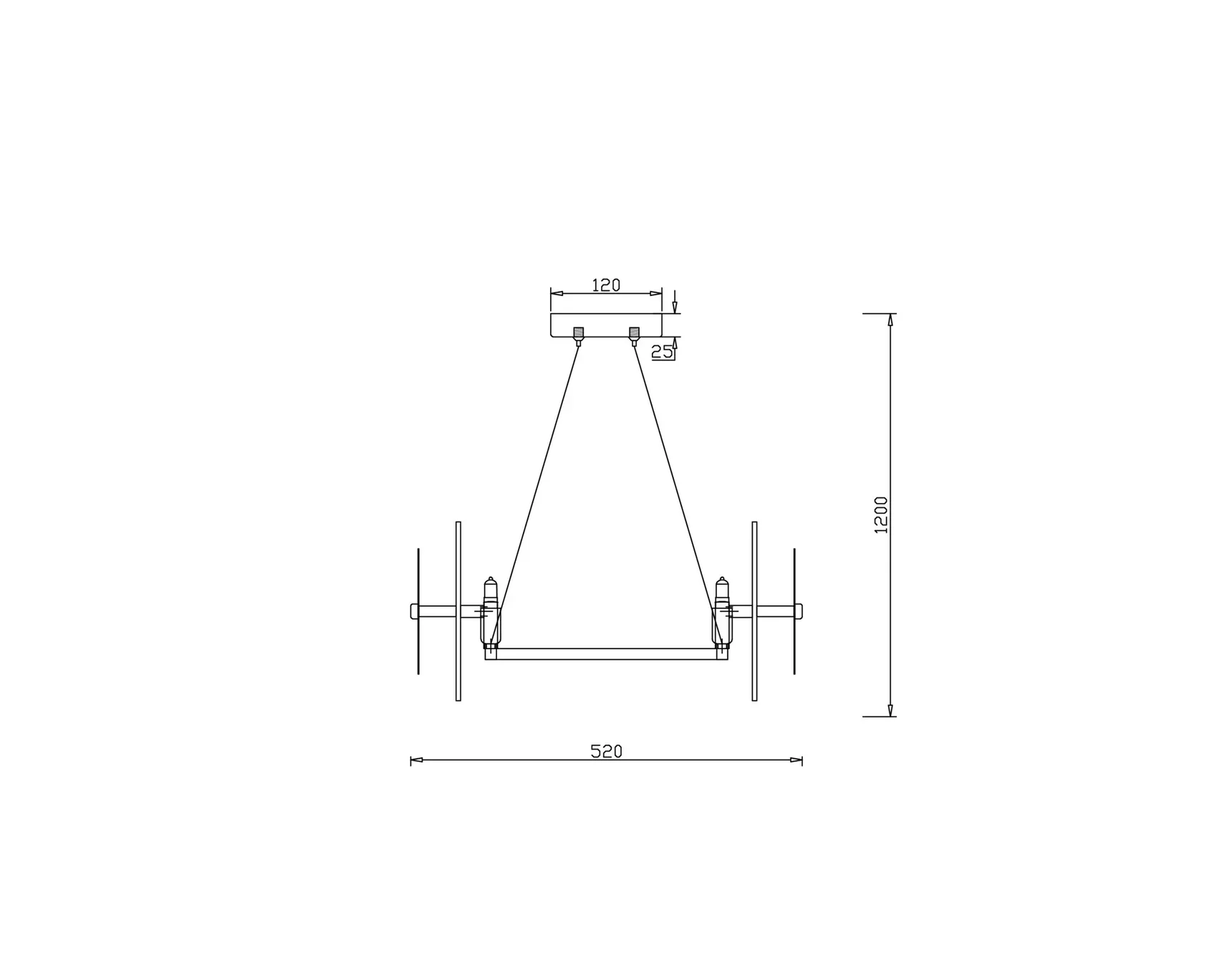 Подвесной светильник Libra FR5172PL-06BS
