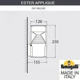 Светильник уличный настенный FUMAGALLI ESTER APPLIQUE DS1.562.000.AXD1L