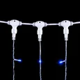 Гирлянда Занавес 2 x 3 м Синий 220В, 600 LED, Провод Прозрачный ПВХ, IP54