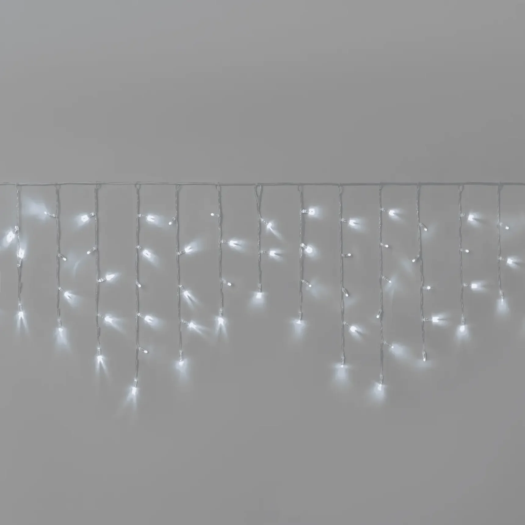 Гирлянда Бахрома INOXHUB 3х0.6м, 108 LED, 220В, IP65, прозрачный провод, БЕЛАЯ