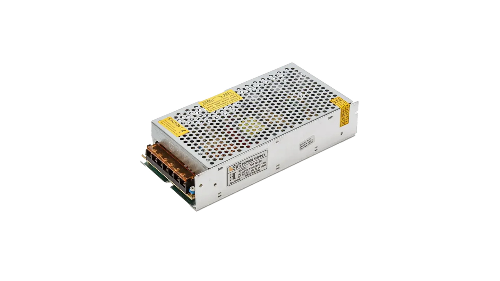 Блок питания для светодиодной ленты 12В 150Вт, S-150-12