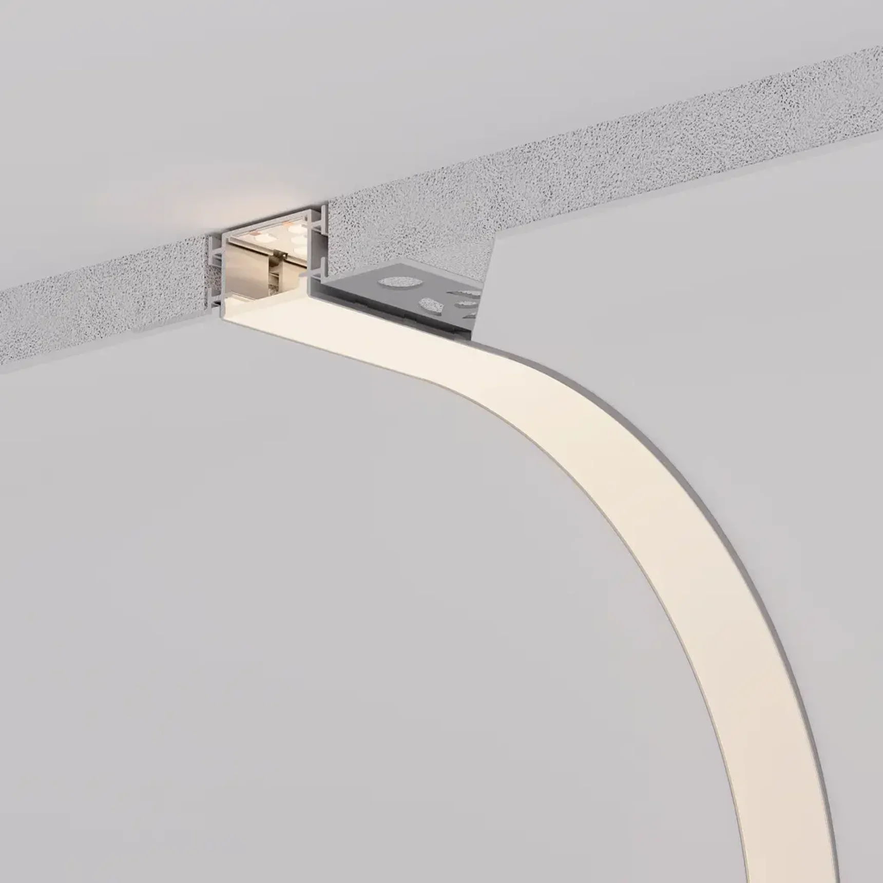 Профиль FANTOM-BENT-W23-TOP-2000 ANOD (Arlight, Алюминий), 040347