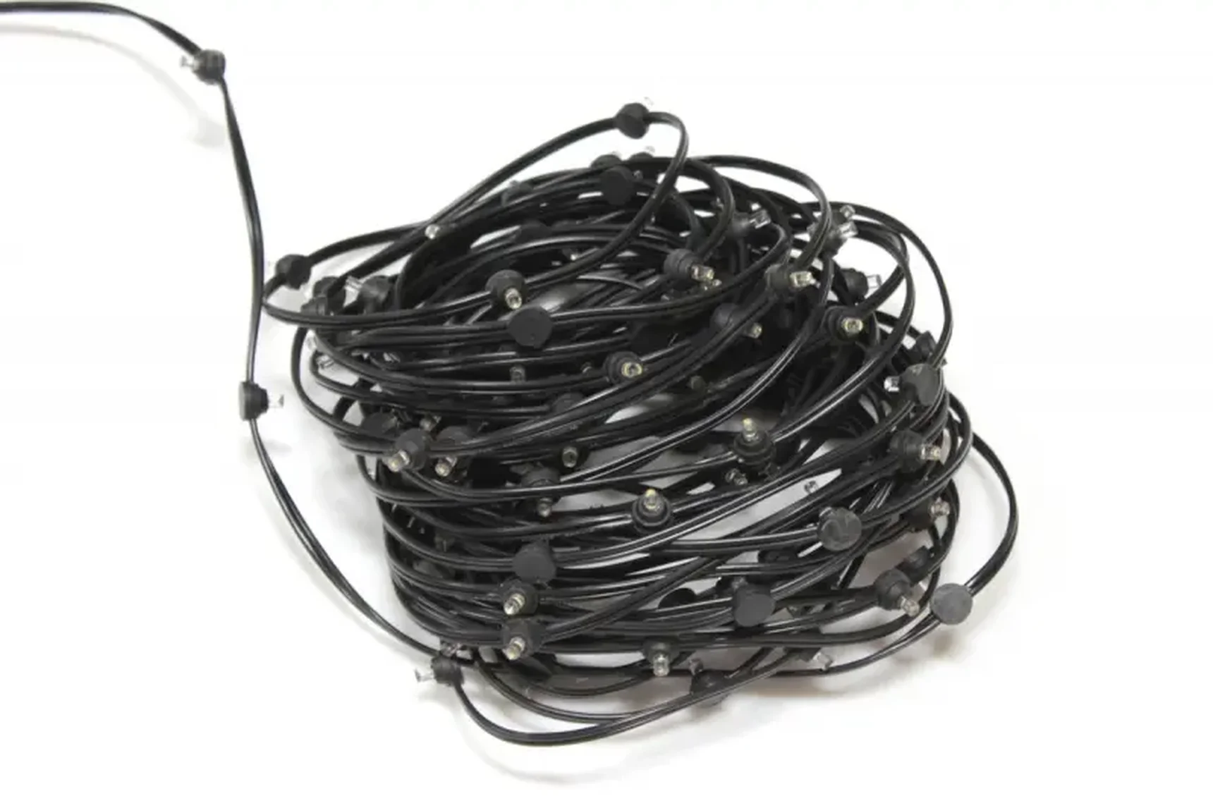 LED-LP-ZY-15CM-20M-12V-WW/BL, теплый белый цвет, черный провод (БЕЗ БЛОКА)