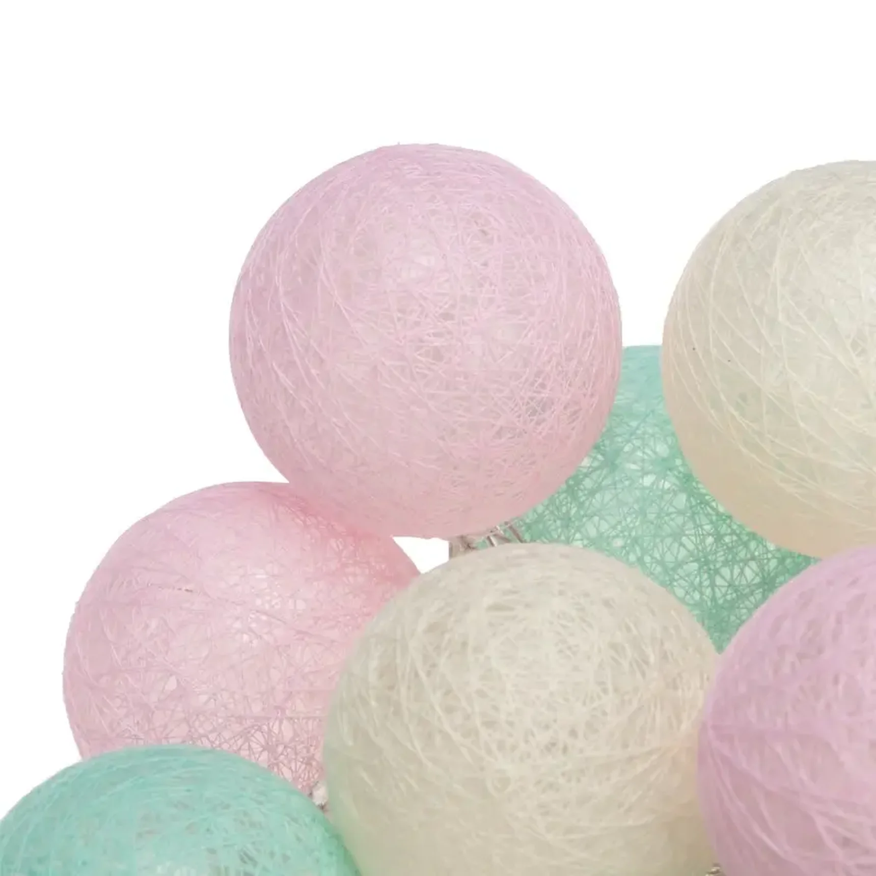 Тайские фонарики Перламутр 3.5 м, 20 LED, прозрачный ПВХ, цвет свечения теплый белый NEON-NIGHT