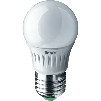 Лампа светодиодная LED 5Вт Е27 230В 2700К NLL-P-G45-5-230-2.7K-E27 шарик Матовый