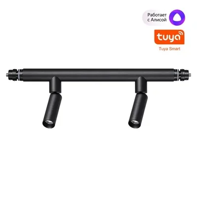 359373 KONST NT24 черный 000 Светильник диммир. со сменой цв. температ. (управл. - пульт ДУ или прилож. Smart Life) IP20 LED 10W 48V 3000-6000К GLAT