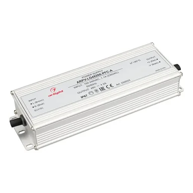 Блок питания ARPV-LG48200-PFC-A (48V, 4.2A, 200W) (Arlight, IP67 Металл, 5 лет)