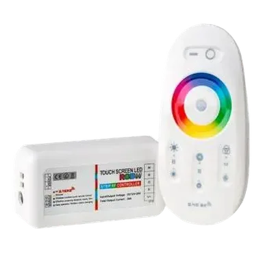 Контролер для ленты RGBW с пультом 12/24В, 288/576Вт, 24A, GDC-RGBW-288-R-IP20-12