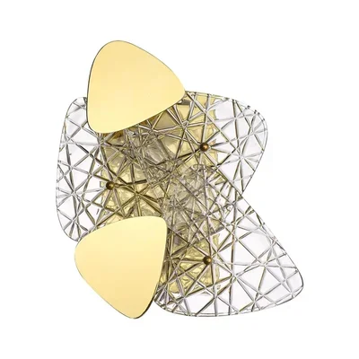 6582/2W NEOCLASSI LN25 золотой/прозрачный, золотой металл/стекло, металл Настенный светильник E14 2*40W 220V QUEENY