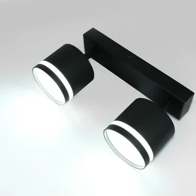 Спот на основании GWL-2GX53-M-IP20 Двойной Черный с боковым рассеивателем Башня, 661721