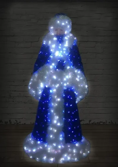 Световая фигура Снегурочка с эффектом мерцания