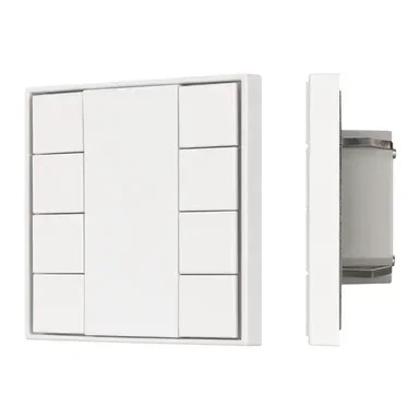 INTELLIGENT ARLIGHT Кнопочная панель KNX-301-22-8-SH-IN White (BUS, Frame) (IARL, IP20 Пластик, 3 года)