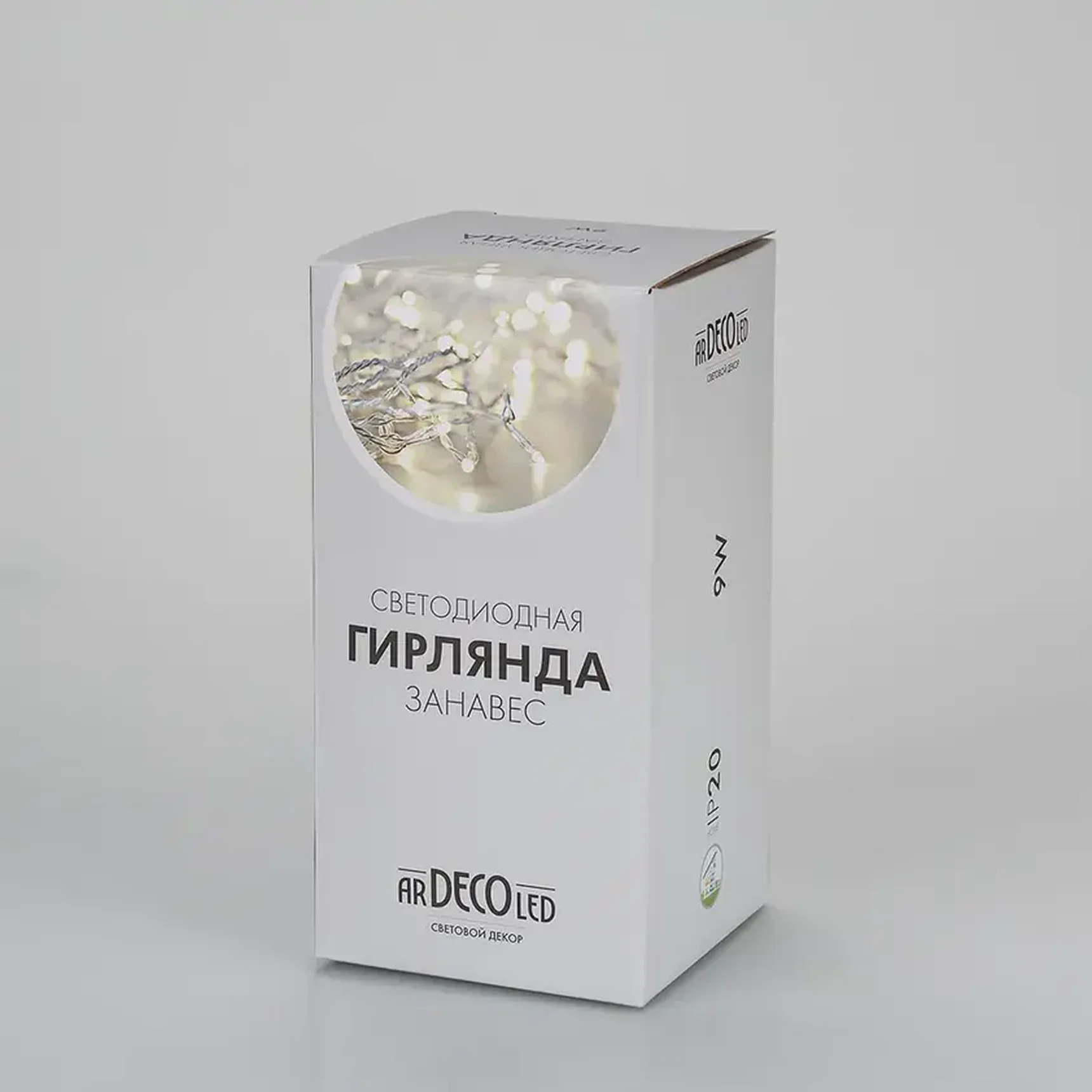 Светодиодная гирлянда ARD-CURTAIN-HOME-1500x1500-CLEAR-144LED Warm (230V, 6W) (Ardecoled, IP20)
