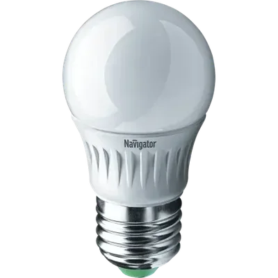 Лампа светодиодная LED 5Вт Е27 230В 4000К NLL-P-G45-5-230-4K-E27 шарик Матовый