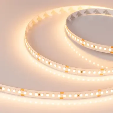 Лента RT-A168-10mm 24V Warm2700 (17 W/m, IP20, 2835, 5m) (Arlight, Открытый)